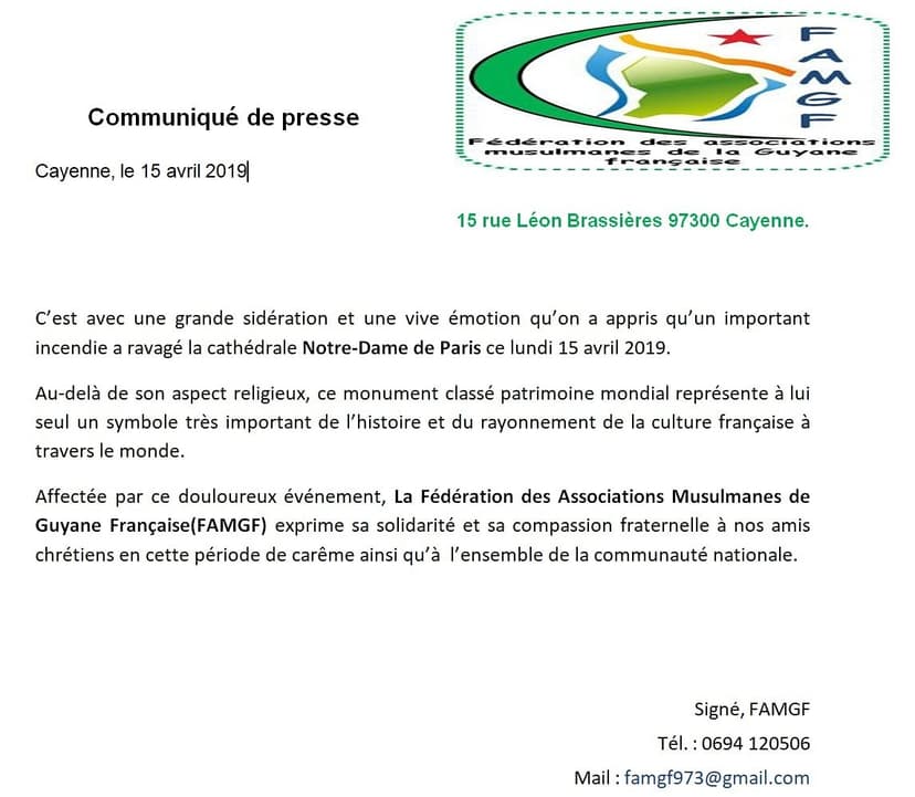 Communiqué de presse