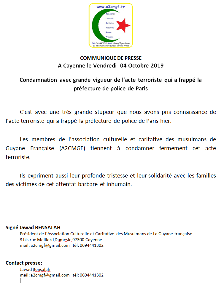 Communiqué de presse