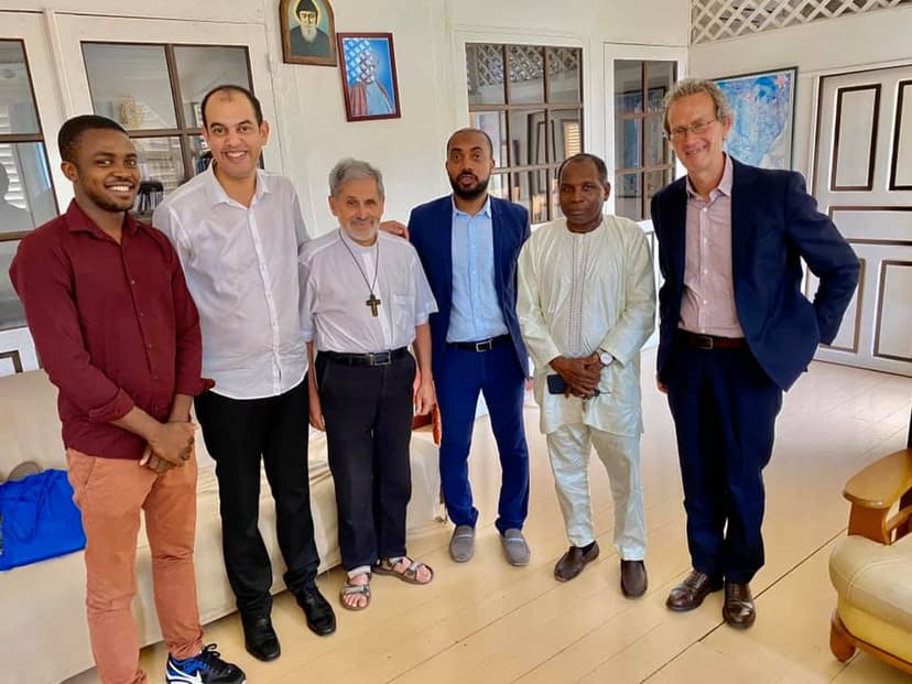 Rencontre de ce matin avec l’évêque de Guyane monseigneur LAFONT