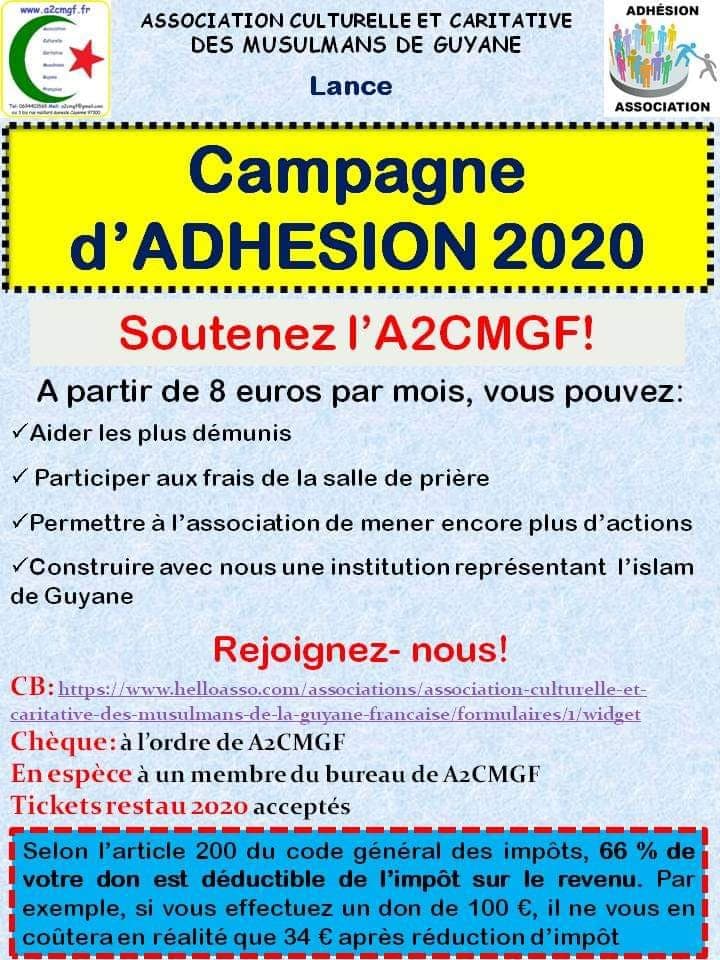 Campagne d’adhésion
