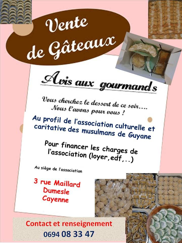 vente des gâteaux