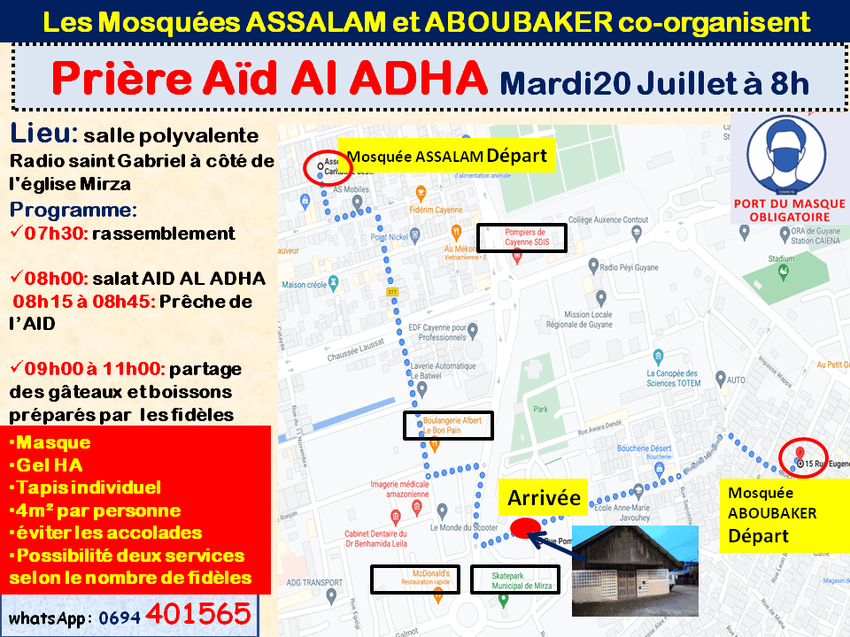 AÏD El-Adha Mardi 20 Juillet