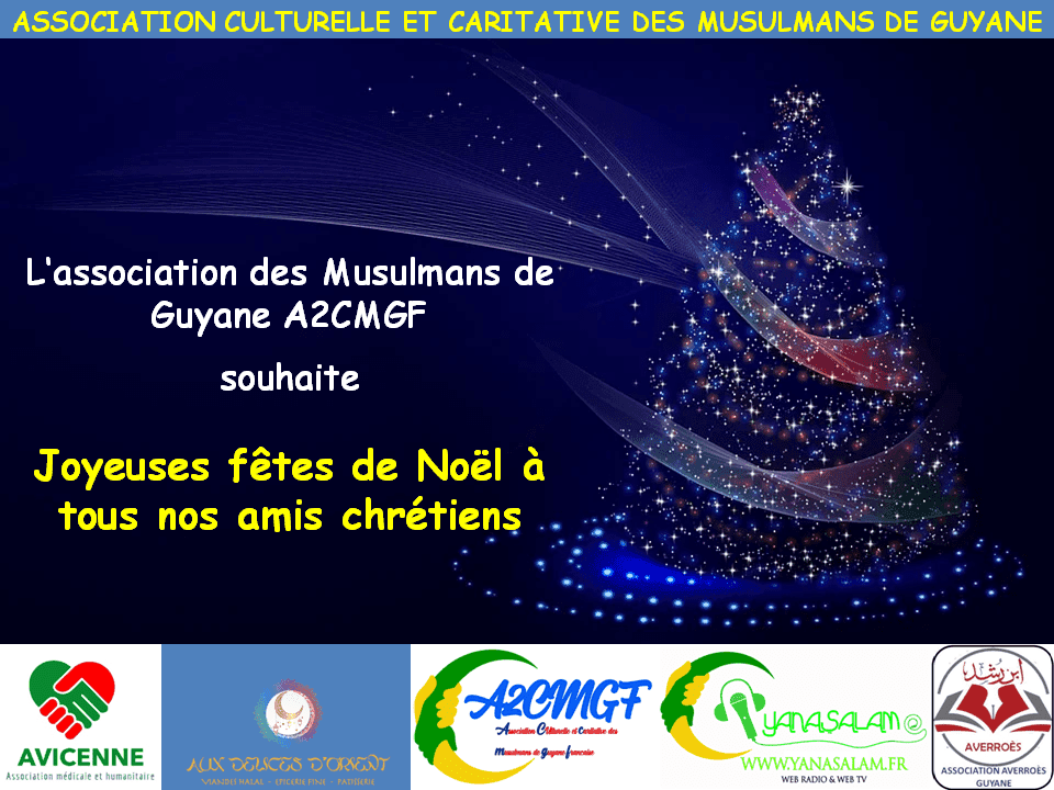 Joyeuses fêtes de Noël à tous nos amis chrétiens