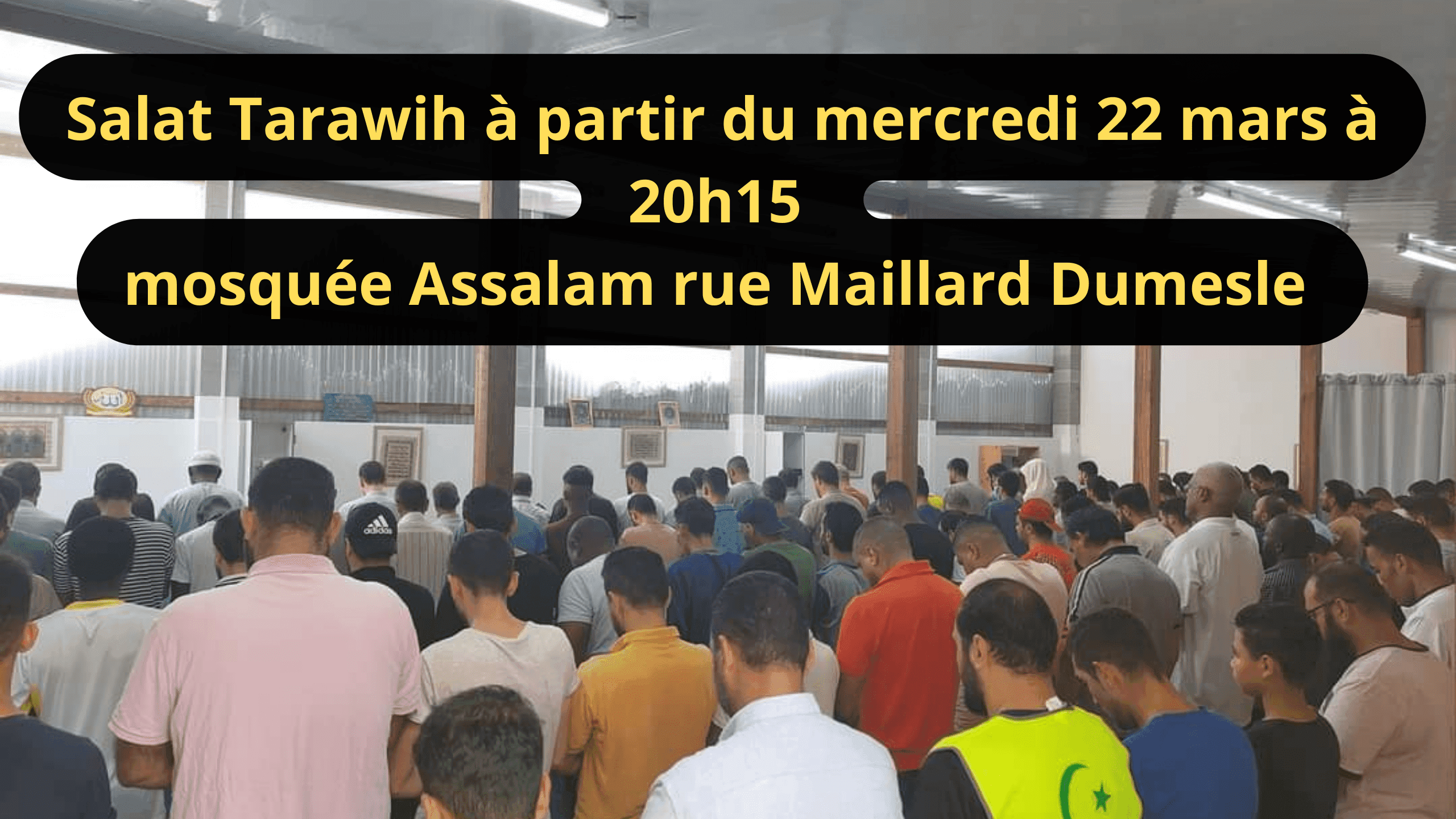 Salat Tarawih 20h15