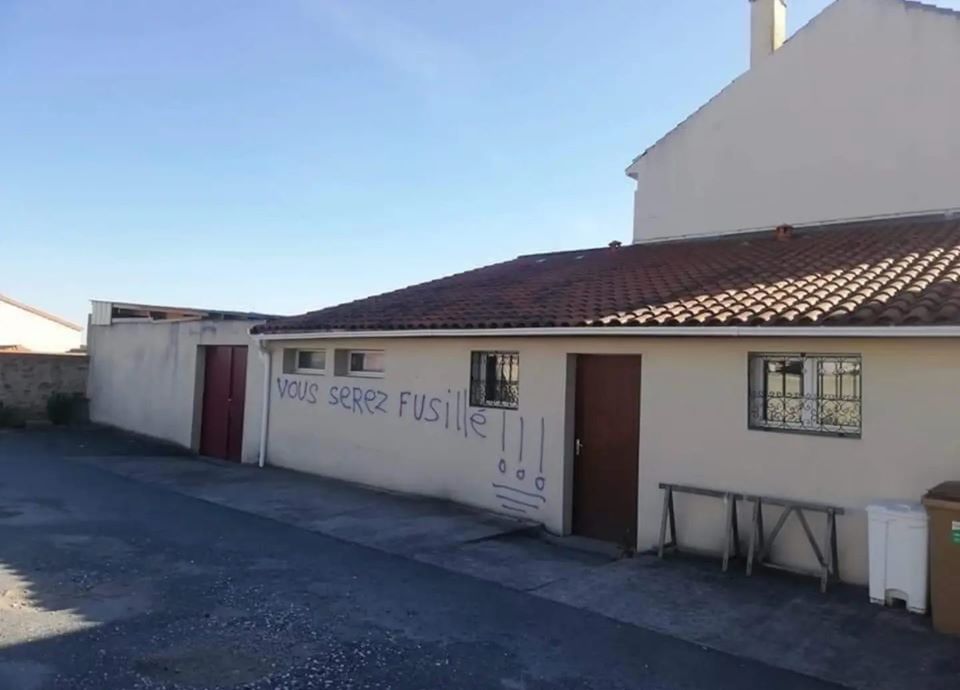 COMMUNIQUE DE PRESSE Menaces de mort sur les murs de la mosquée de Cholet